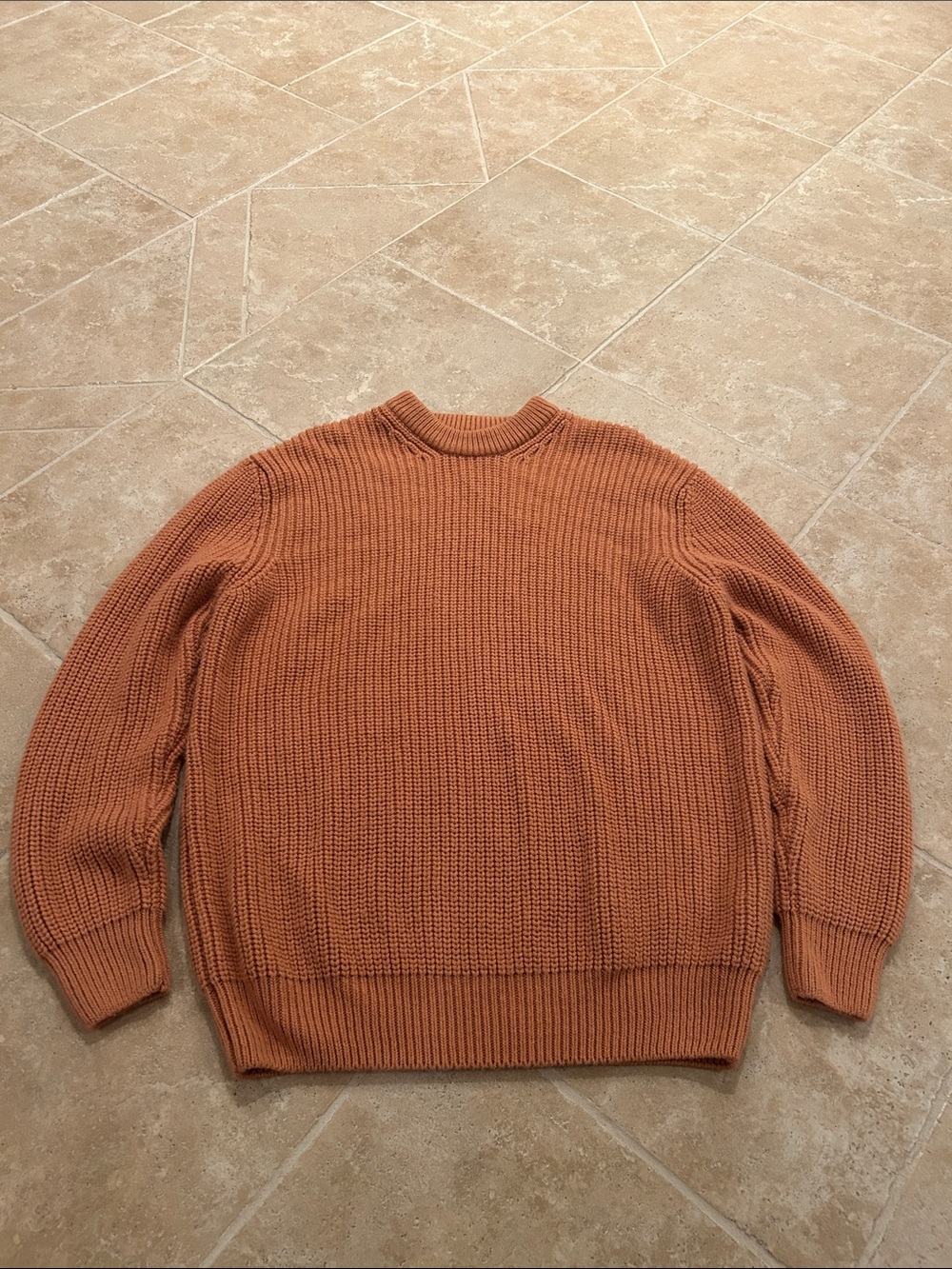 Zara Women's Crewneck Sweater in Rust